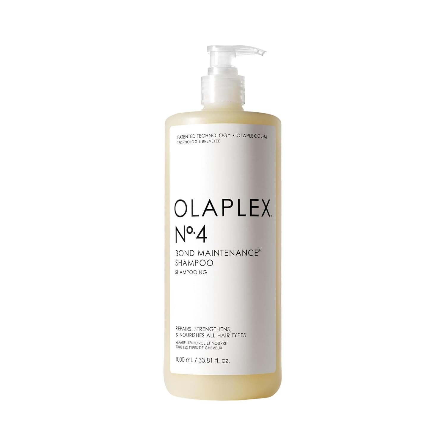 Olaplex No.4 Bond Maintenance Shampoo de 1000 ml para reparar, fortalecer y nutrir todo tipo de cabello