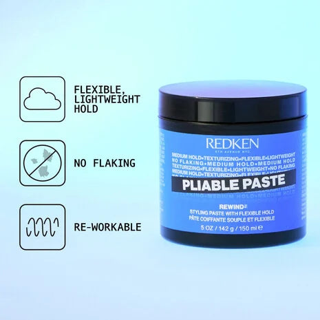 Redken Hair Styling Pliable Styling Paste para dar textura y fijación flexible al cabello