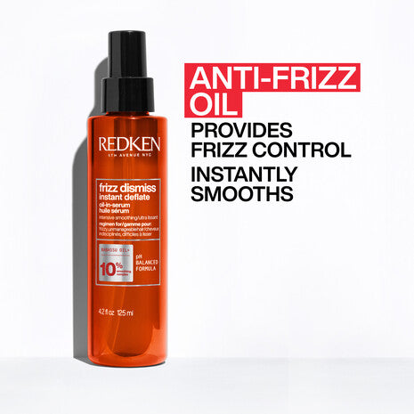Aceite en sérum Redken Frizz Dismiss Instant Deflate para controlar el frizz y la humedad en el cabello