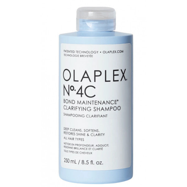 Shampoo clarificante Olaplex para limpiar profundamente y eliminar acumulación de residuos en el cabello