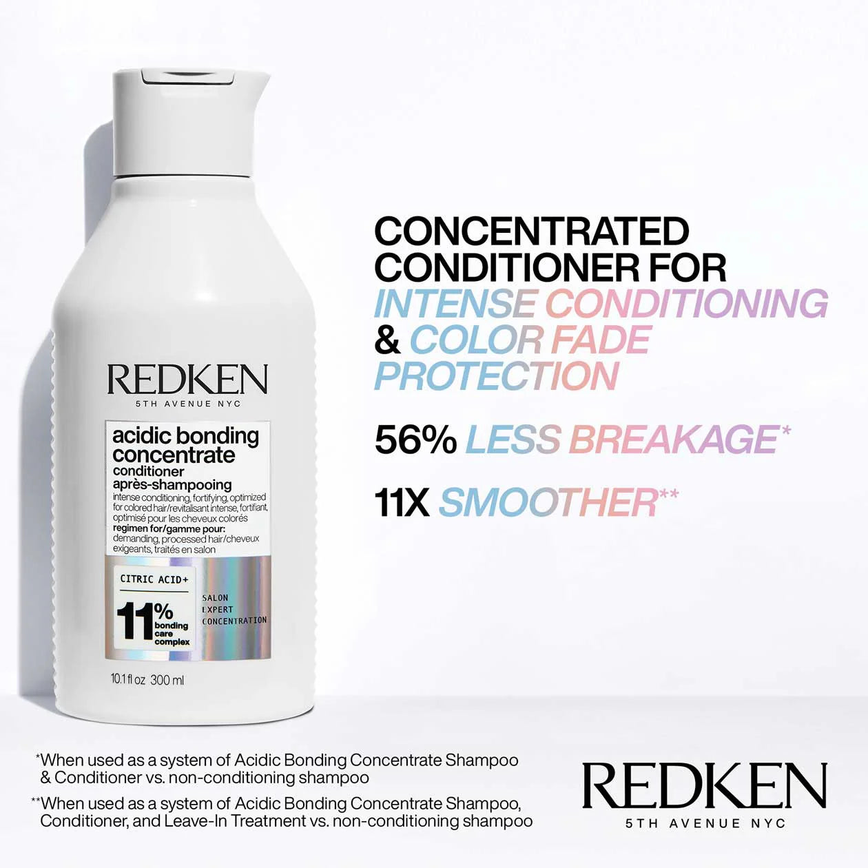 Acondicionador Redken Acidic Bonding Concentrate para hidratar, reparar y fortalecer el cabello dañado