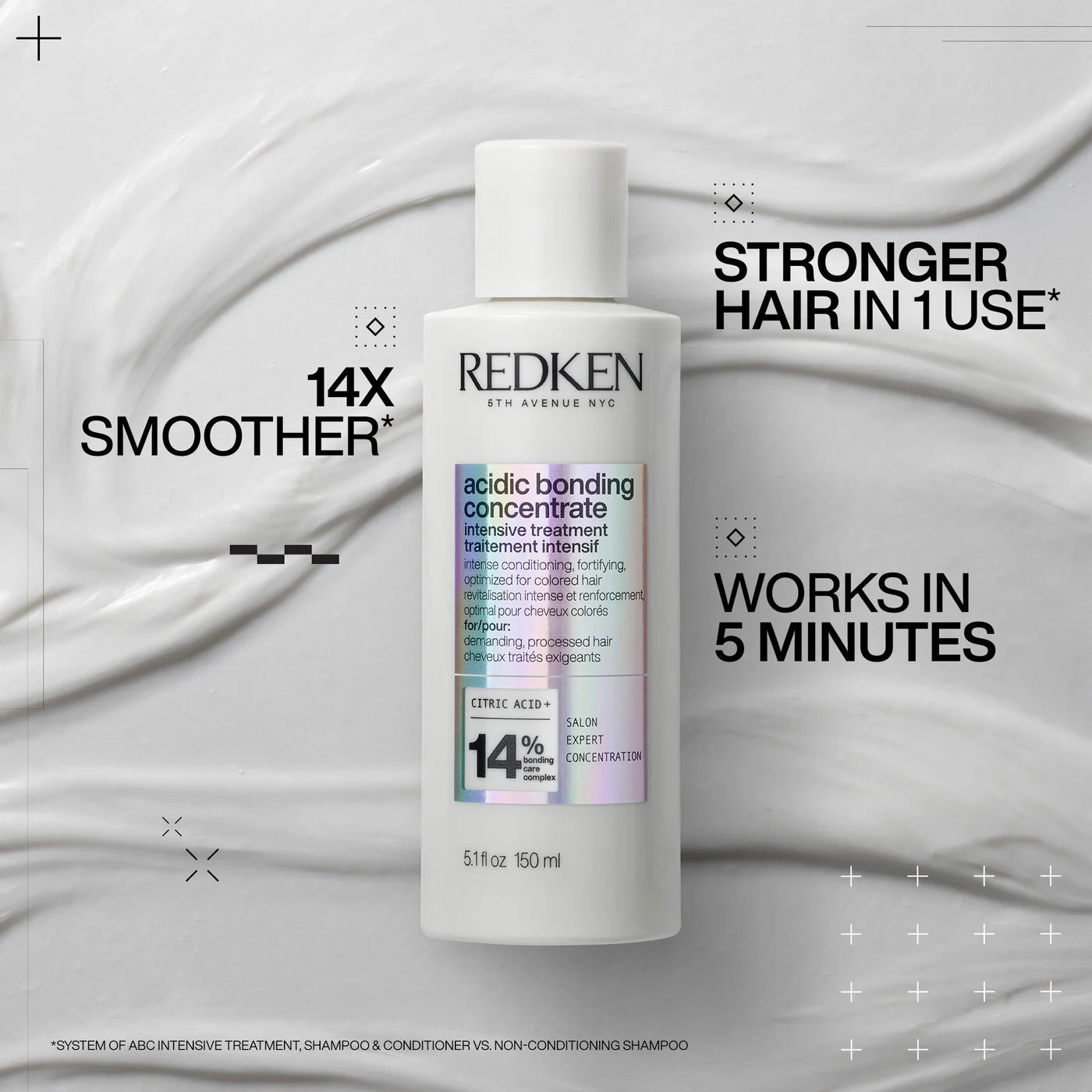 Tratamiento intensivo Redken Acidic Bonding Concentrate para reparar, fortalecer y mejorar la resistencia del cabello