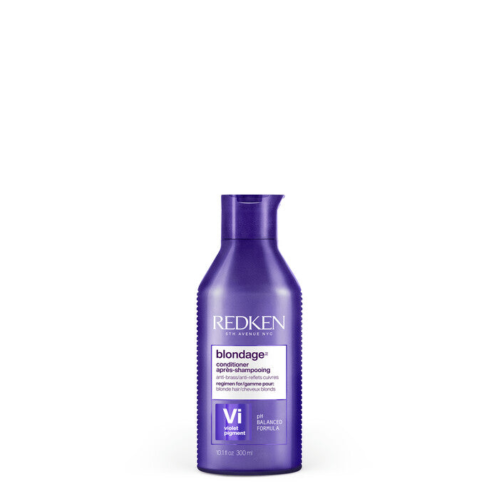 Acondicionador morado Redken Color Extend Blondage de 300 ml para matizar y acondicionar el cabello rubio