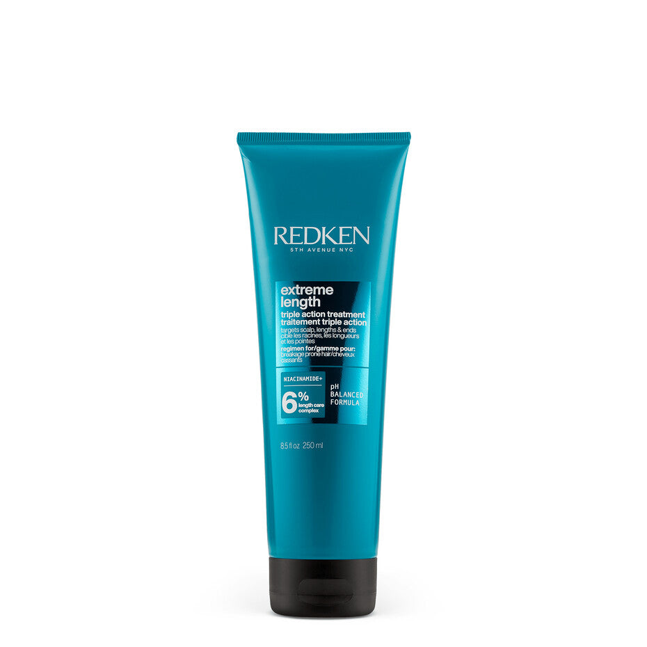 Tratamiento sin enjuague Redken Extreme Length con biotina para fortalecer el cabello y promover el crecimiento