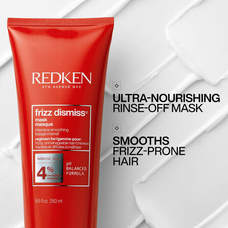 Mascarilla Redken Frizz Dismiss anti-frizz tratamiento intensivo para suavizar el cabello con frizz