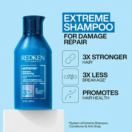 Shampoo fortalecedor Redken Extreme para cabello dañado