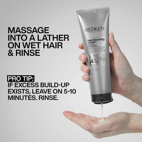 Consejo profesional para usar el shampoo Redken Hair Cleansing Cream clarificante y detoxificante