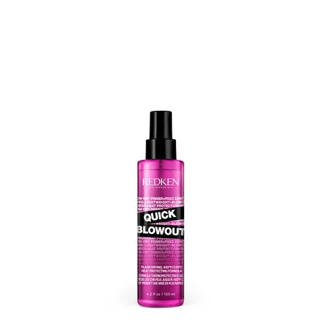 Spray ligero Redken Quick Blowout para preparar el cabello antes del secado y proteger del calor