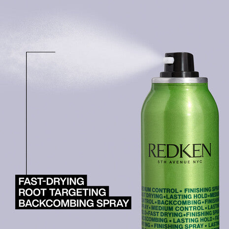Spray Redken Root Tease de secado rápido para dar volumen y textura desde la raíz